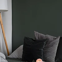 Chambre verte Fleur Vintage 2